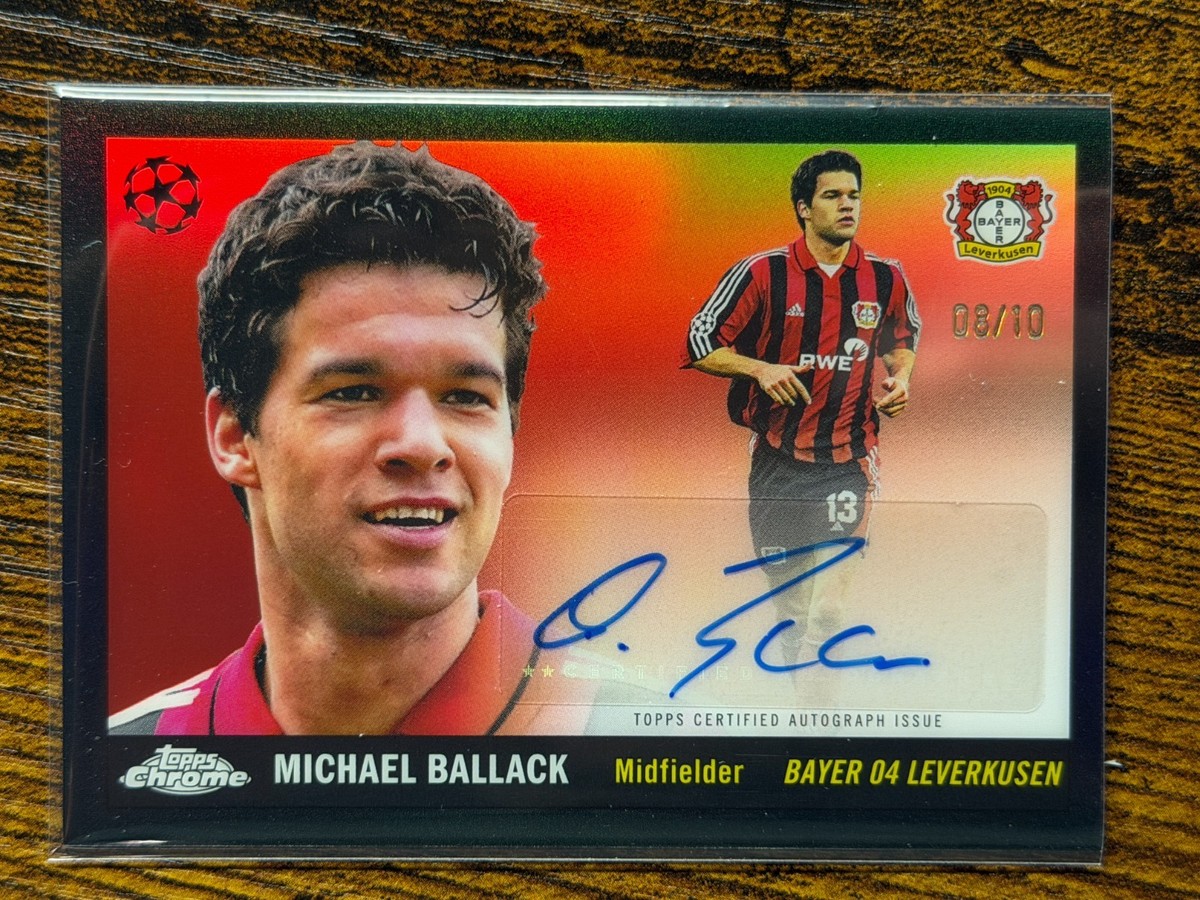 2025 TOPPS UEFA CLUB COMPETITION Michael Ballack 1955 Black