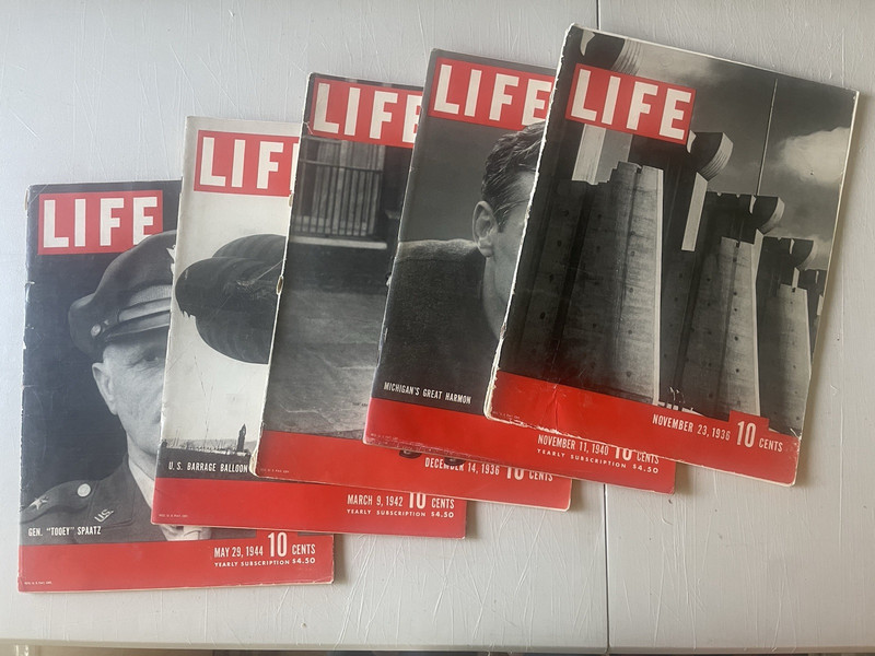 Lot Of 5 Early Life Magazines Including Vol 1, No 1 - Premiere Issue!