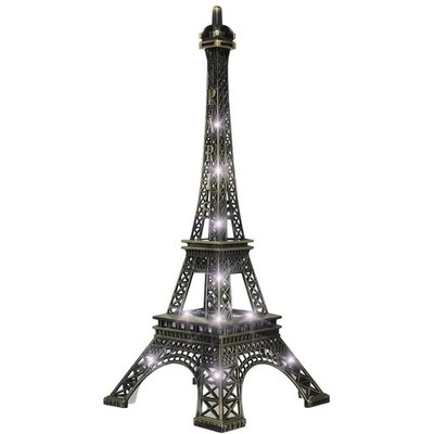 DOITOOL Eiffel Tower Statue, 9.7'' Tall Tabletop 24.5X10X10CM, Bronze 