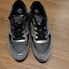 Tods Sneaker Damen 36,5 Grau Schwarz Mesh Wil...