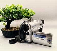 Sony Handycam DCR-DVD201E Handheld DVD Camcorder Silver Tested CHARGER 344