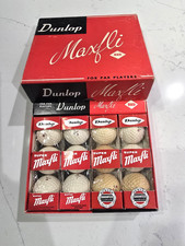 VINTAGE DUNLOP MAXFLI RED DOT DOZEB GOLF BALLS "MADE FOR PAR PLAYERS" 1960'S