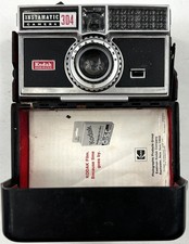 Kodak Instamatic 304 Vintage Film Camera, Instruction Manual Case