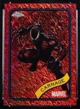 CARNAGE CGC 8.5 2025 TOPPS CHROME MARVEL #173 RED SHIMMER REFRACTOR 4/5