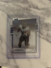 2020 Panini Chronicles Clearly Donruss Rated Rookie J.K. Dobbins #RR-JK Blue RC