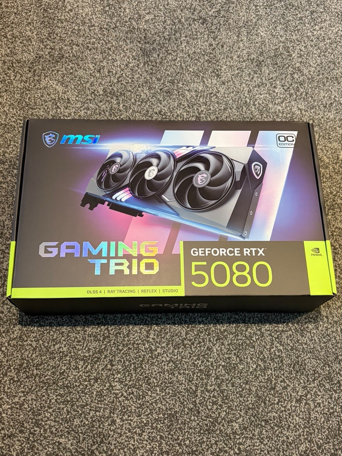 MSI GeForce RTX 5080 16G GAMING TRIO OC Graphics Card - RTX 5080 GPU, 16GB GDDR7