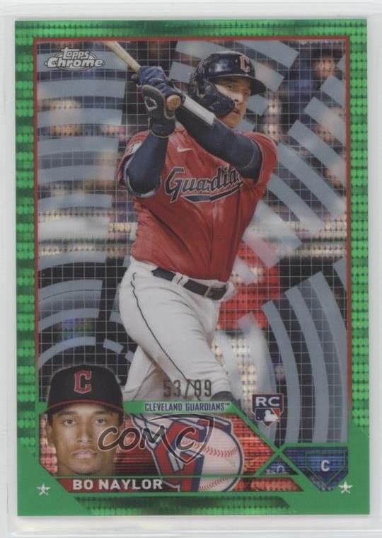 2023 Topps Chrome Green Sonar Refractor 53/99 Bo Naylor #54 p0i