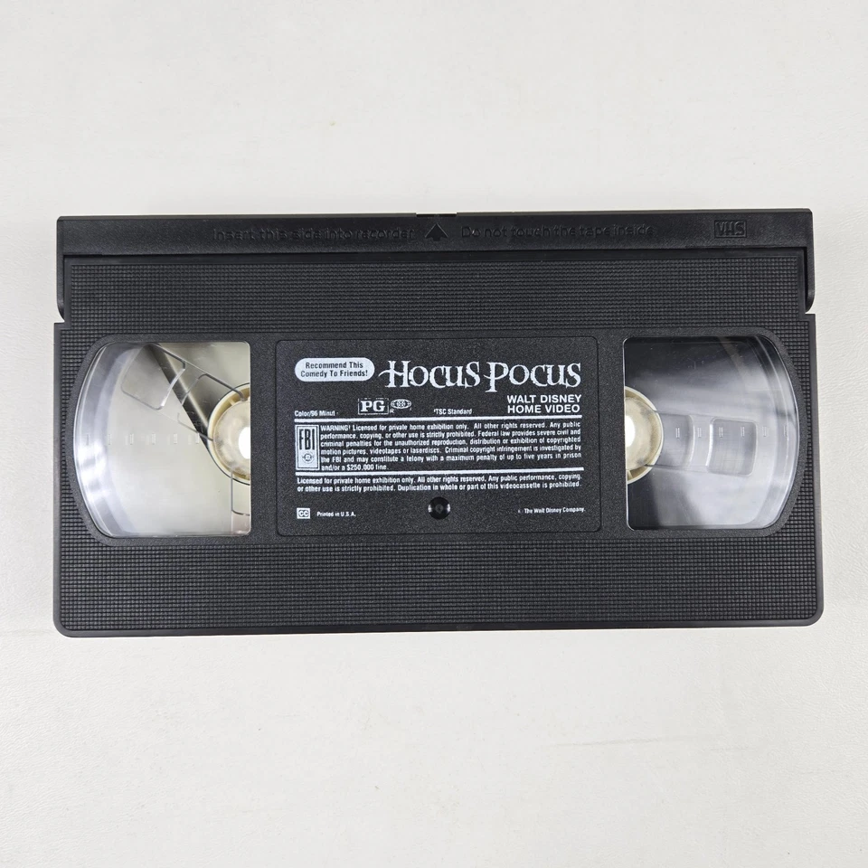 Hocus Pocus VHS 1994 Walt Disney Bette Midler Sarah Parker Family Halloween Foto 2 de 4