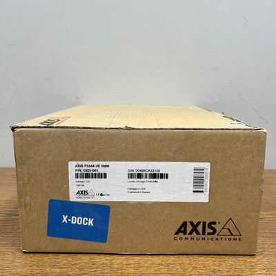 AXIS P3344-VE 6MM Fixed Dome Network Camera 
