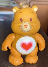 Vintage 1980's Care Bears Posable Figure Tender Heart Bear 1983 Kenner