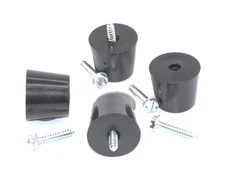 1” Tall x 1 1/8" Diameter Universal  Rubber Feet   Speakers  Electronics  Amps