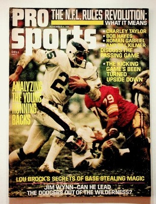 PRO sports Magazine Nov 1974 #6 NFL Rules Brock Wynn Dell