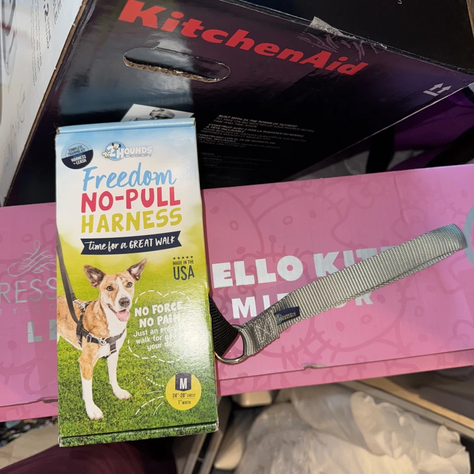 NUEVO CON ETIQUETAS 2 Hounds Design Freedom No Pull Perro ARNÉS Y CORREA VERDE Mediano - 1" Ancho Foto 2 de 4