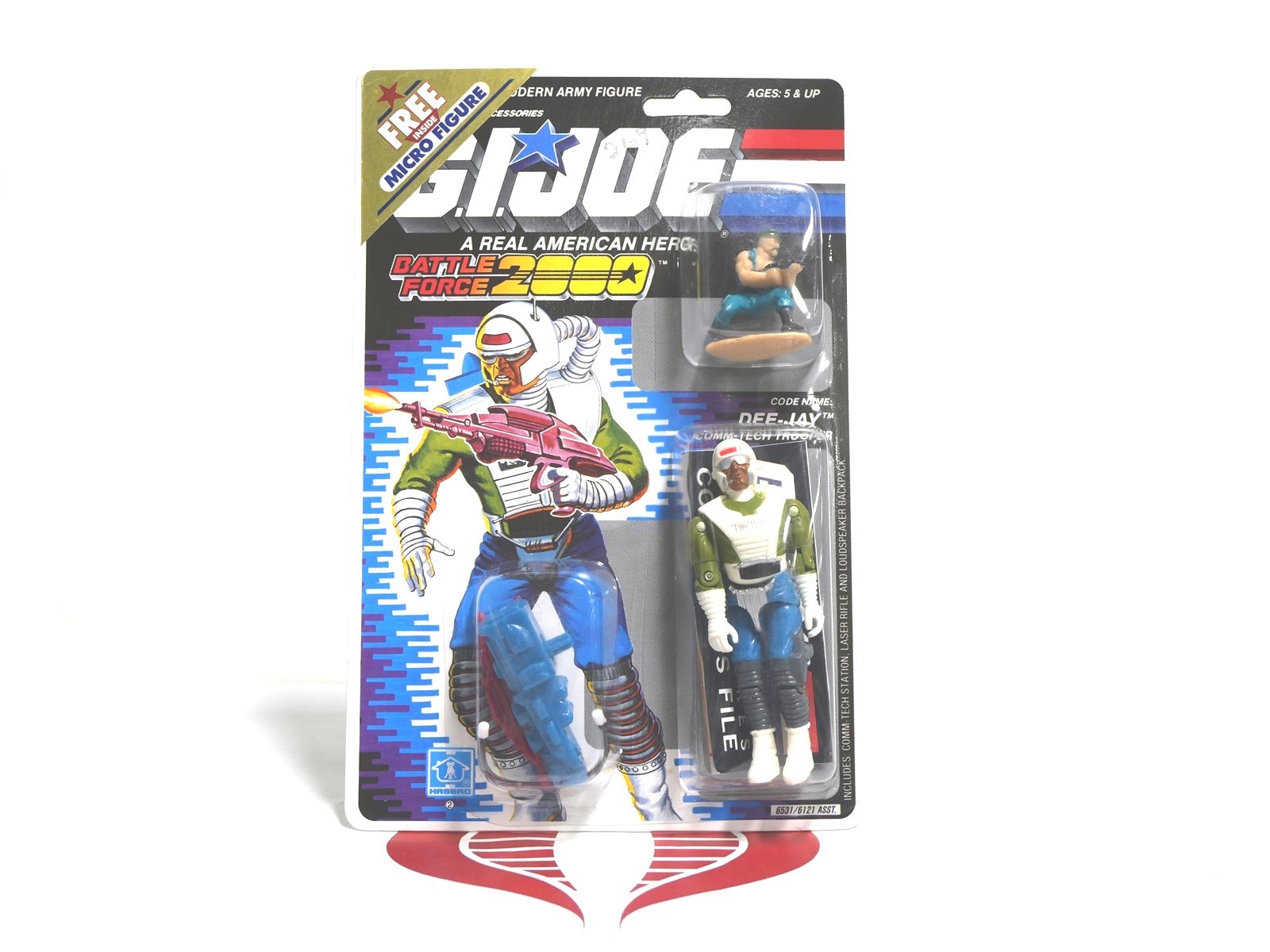 Dee-jay W Micro Figure (rare) Htf Moc 1989 Original Sealed