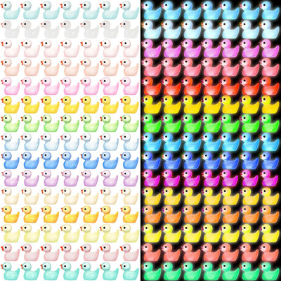 225PCS Mini Ducks Glow in the Dark Tiny Ducks Luminous Resin to Hide and Seek Pr