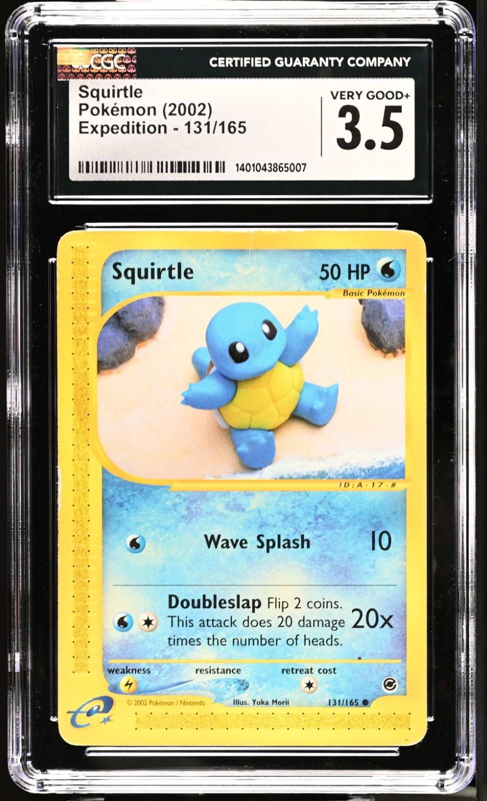 CGC 8.5 Squirtle 131/165 Expedition 2002 Pokemon Card