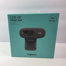 Logitech C270 HD Webcam Black 720p BRAND NEW SEALED