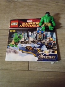 LEGO Marvel Avengers Super Heroes Minifigure 6868 Hulk with ship incomplete