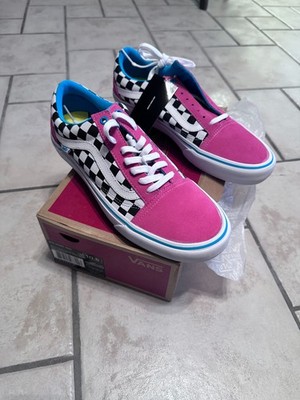 Size 10.5 Vans Old Skool Golf Wang Pink Checkered New Never Worn