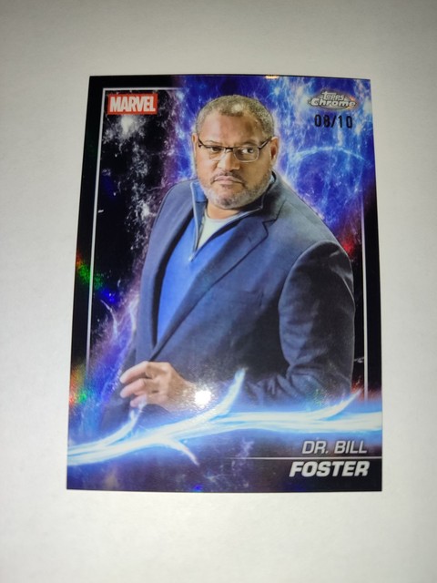 Topps Marvel Chrome 2025 Studios Sapphire Dr. Bill Foster /10 Laurence Fishburne