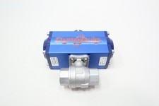 Dynaquip 4TL12 Stainless Pneumatic Threaded Ball Valve 1in Npt
