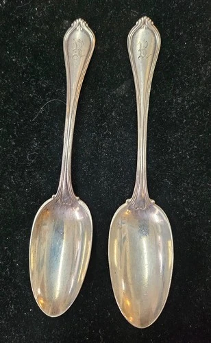 PAIR of Paul Revere by Towle Sterling Silver Teaspoons 5 3/4" Flatware Heirloom
