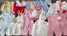 1970s 1980s Baby Girl Clothes Lot of 14 6 Months-3 Years