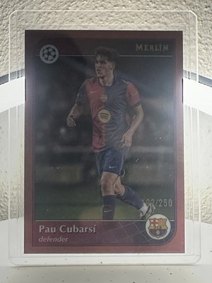 2023-24 Topps Merlin UEFA Club Competitions Pau Cubarsi #103 /250