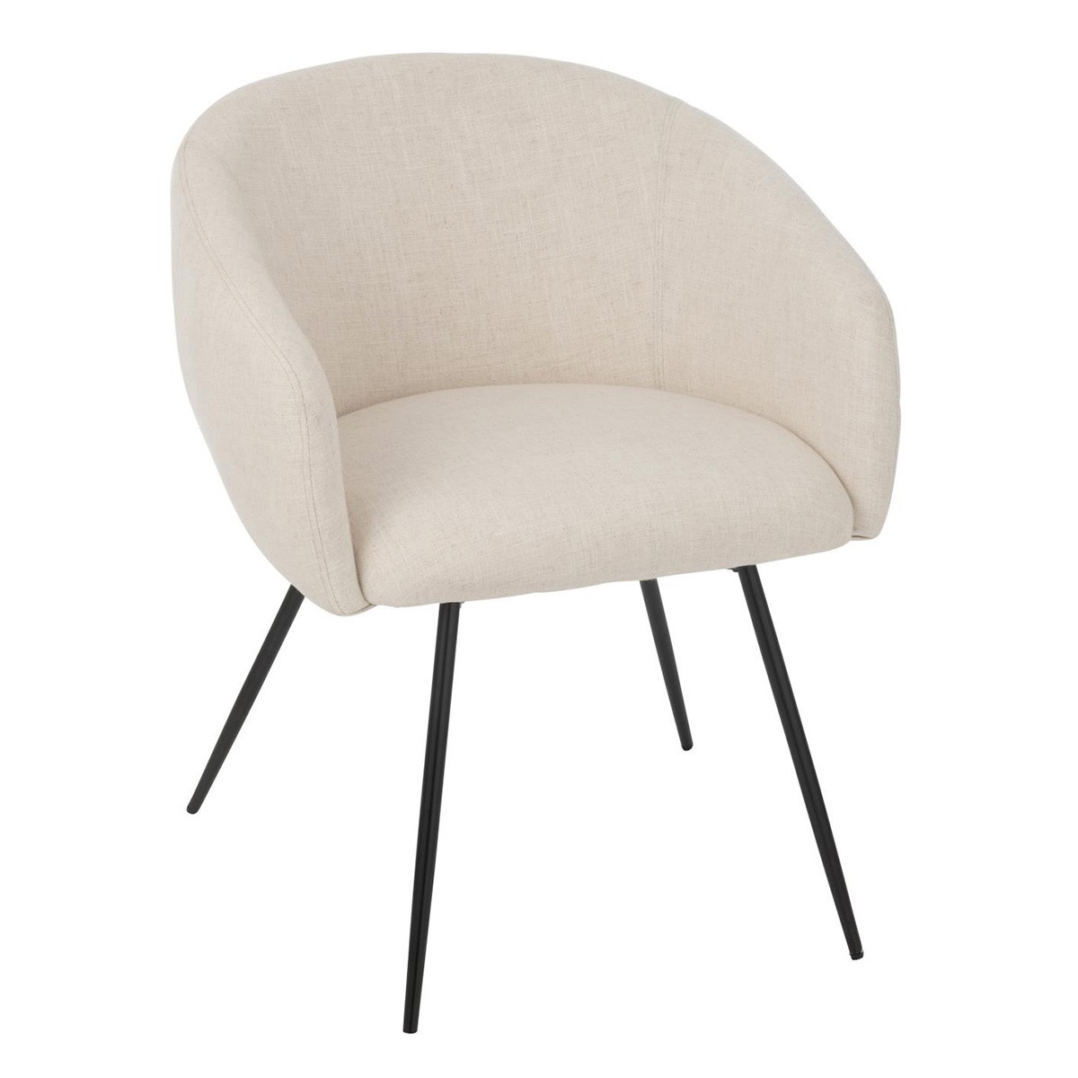 Chaise Wales 75cm beige idéale pour sublimer un coin bureau scandinave