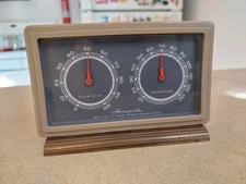 Vintage Airguide Desktop Temperature and Humidity Gauge Instrument