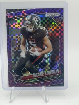DRAKE LONDON 2025 PANINI PRIZM FOOTBALL PURPLE POWER FALCONS /49 RARE CARD