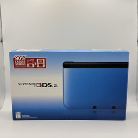 Nintendo 3DS XL Blue SPR-S-BKAB-USZ w Box Charger 6AR Cards Tested