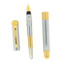 Circa 2000 Duke Uranus Compass Silver Plated Medium Nib Fountain Pen NO RESERVE — photo 4