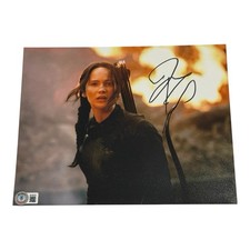 Jennifer Lawrence Signed Autograph 8x10 Photo Authentic The Hunger Games Beckett