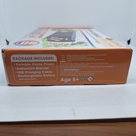 Atari Flashback Portable Black Handheld Console 60 Built In Games Cable Manual