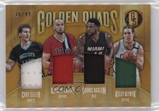 2016 Panini Gold Standard Golden Quads 15/49 Udonis Haslem Cody Zeller #13 05fy