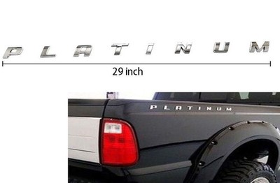 PLATINUM Emblem Side Badge Nameplate 3D Replacement for F150 F250 F350 Platin...
