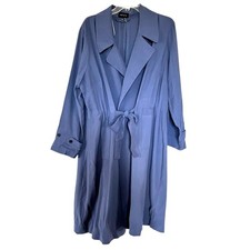 1. State Retro Antique Blue Long Sleeve Tie Waist Collared Dress Plus Sz 2X NWT