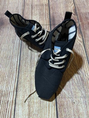 Toms Shoes Mens Sz 11 Bota Shade Heritage Gum Cupsole High Top Sneakers Black
