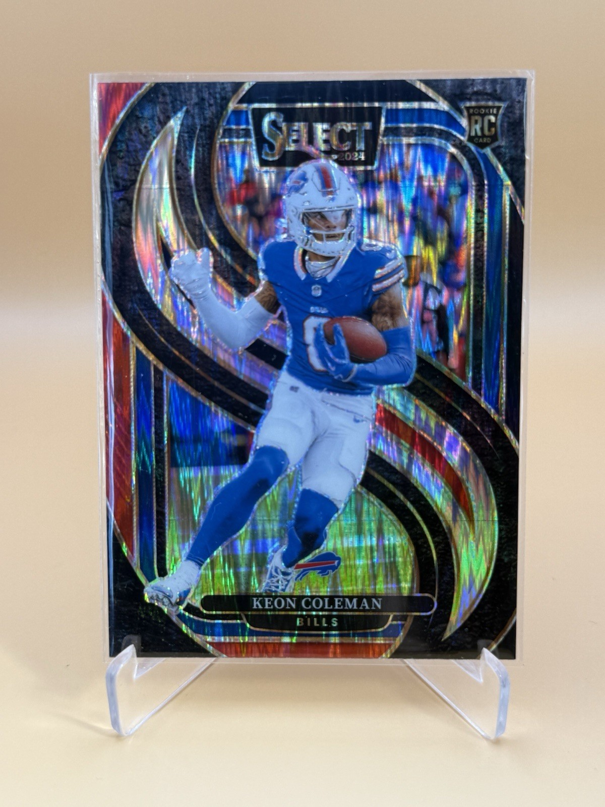 2024 Panini Select - Premier Level Keon Coleman Black & Red Shock Prizm (RC)