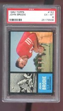 1962 Topps #152 John Brodie PSA 6 Graded Football Card NFL 49ers