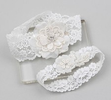 Lace Garter Set - wedding garter set bridal garter set Handmade