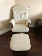 dutailier sleigh glider and ottoman set