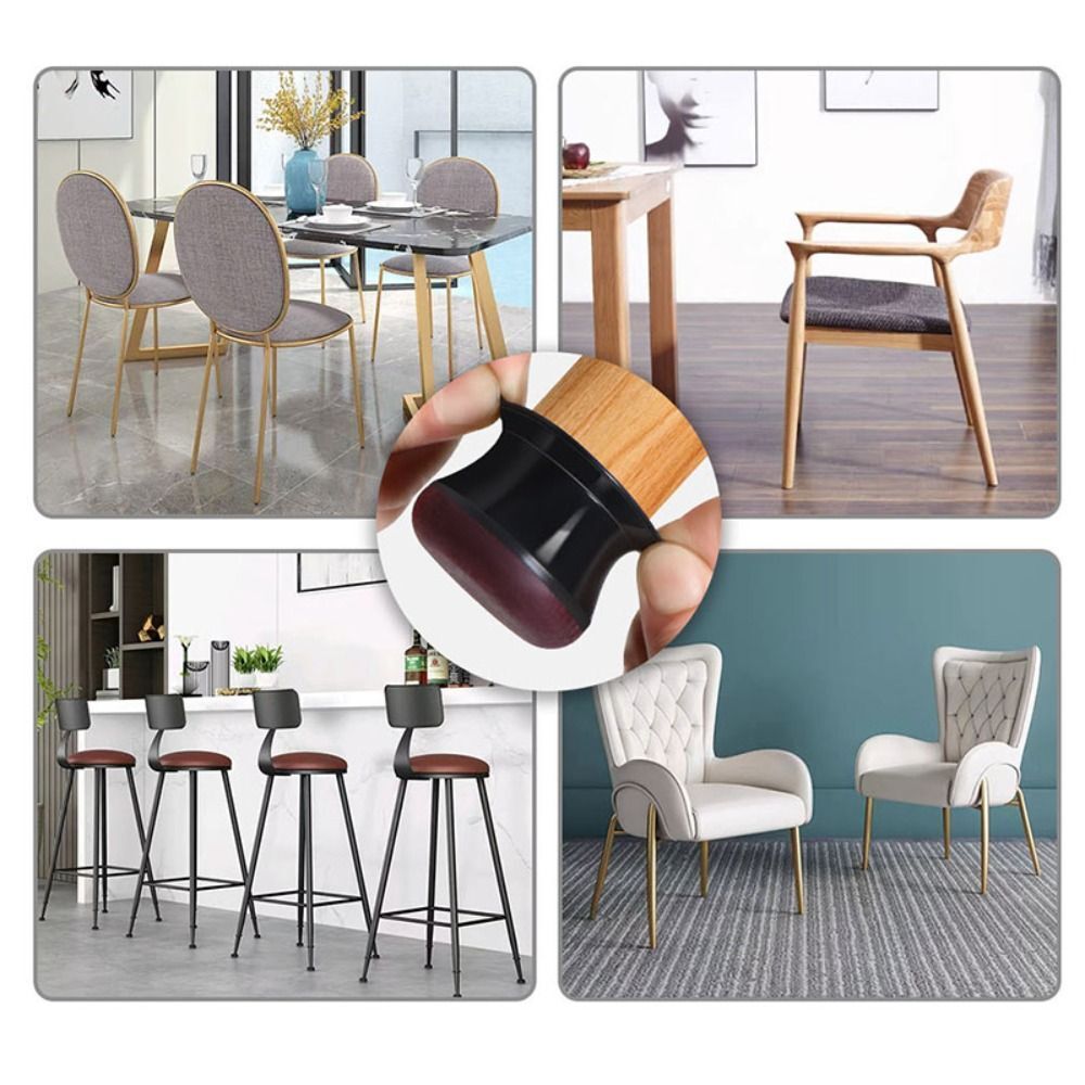 Wrapped Felt Bottom Chair Caps Cover Chair Leg Floor Protector