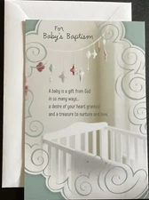 Baby Christening/Baptism Card, DaySpring Greeting Card. Mail Can Take 4to9 Days