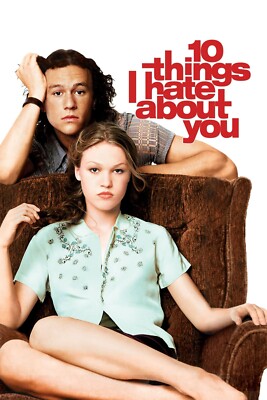 1999 10 Things I Hate About You Movie Poster 11X17 Heath Ledger Julia Stiles  