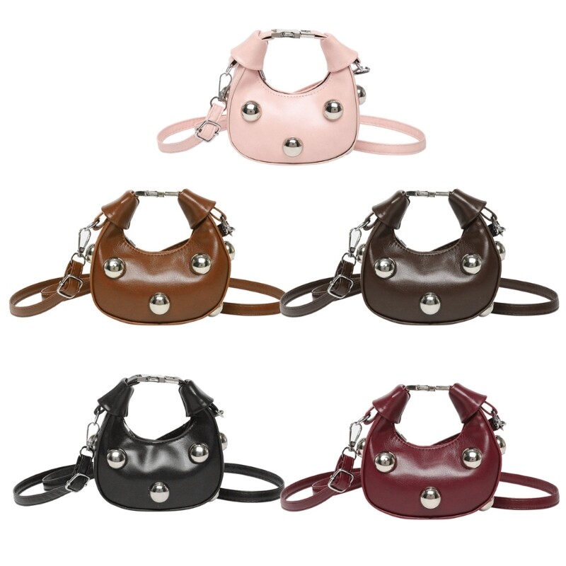 Women Retro Crossbody Shoulder Bag Small Messenger Handbag Simple Design-image