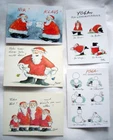 PETER GAYMANN*Cartoon"Christmas"Postcard*Yoga*Eyes Close*Family*Break 10 x 15*