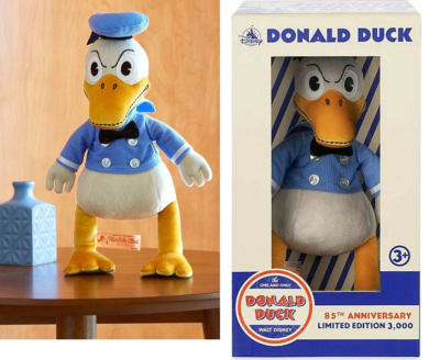 Disney Parks Donald Duck 85th Anniversary Plush Figure Limited