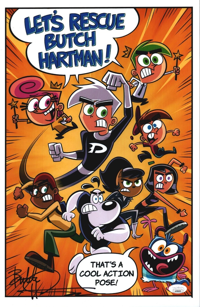 BUTCH HARTMAN Signed FAIRLY ODDPARENTS/DANNY PHANTOM 11x17 Photo